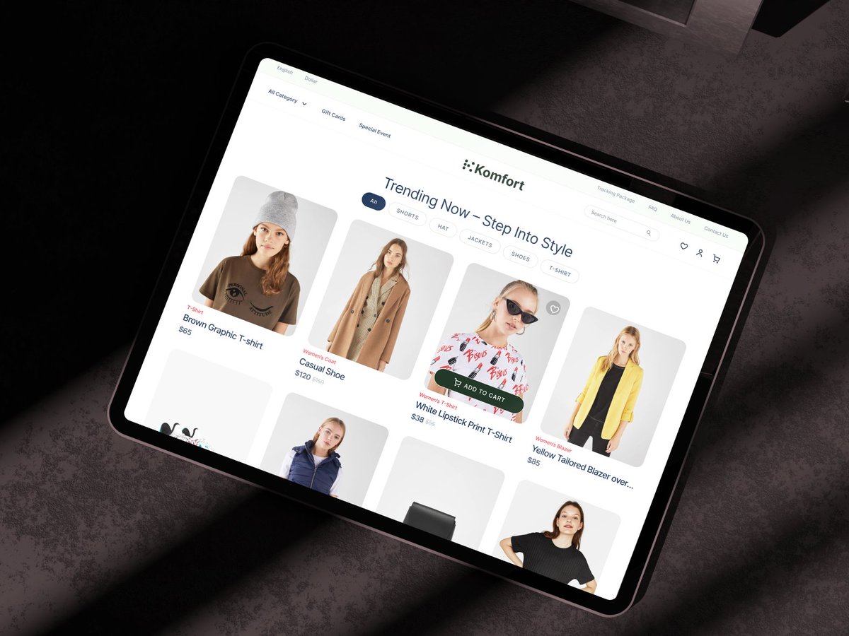 sumonshadakin's tweet photo. ✨ New Fashion E-Commerce Website Design – Komfort ✨ 

   https://t.co/Xyly4EgEz9  

#fashionwebsite #ecommercewebsite #webdesigninspiration #ecommerce https://t.co/Sm17rlOT4z