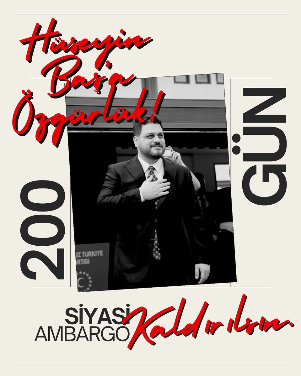 Bugün Hüseyin Baş için, yarın hepimiz için…
Adalet yerini bulana kadar susmayacağız!
#HüseyinBaşİçinAdalet