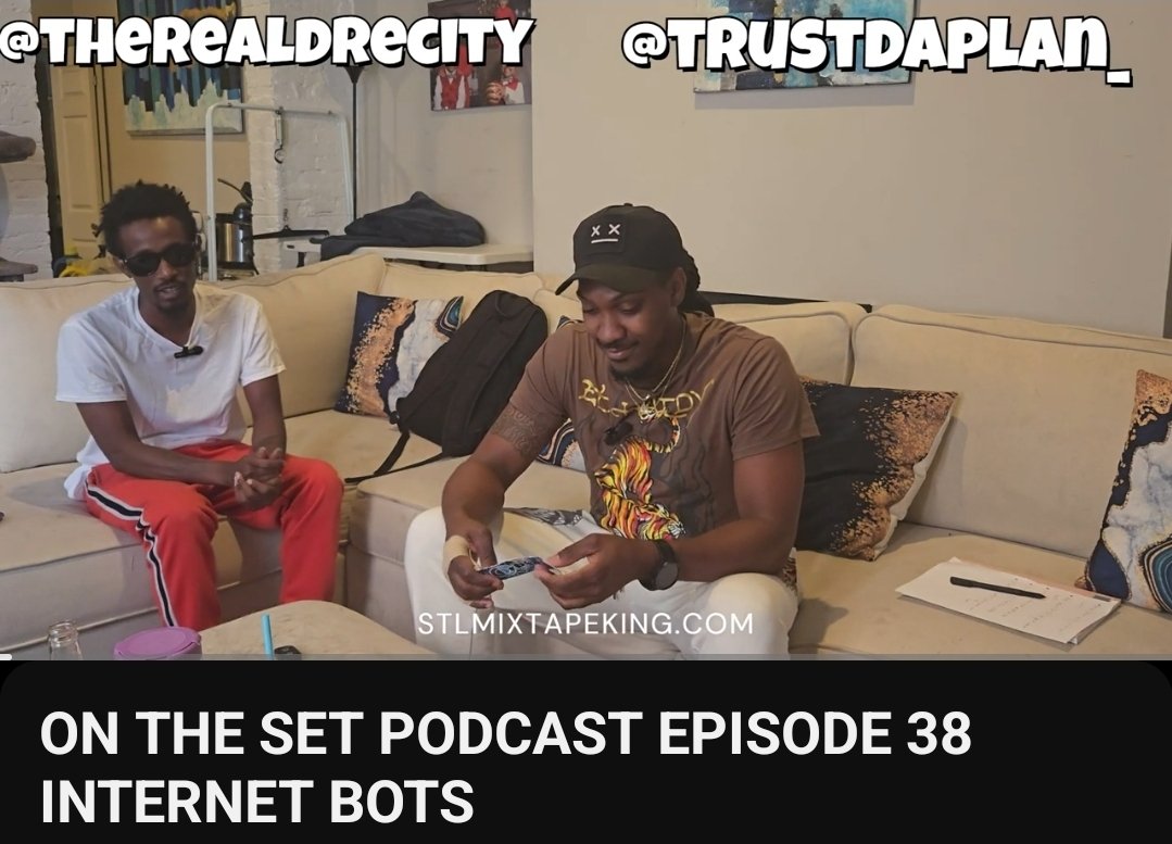 OnTheSet PODCAST EPISODE 38 "INTERNET BOTS" OUT NOW! 

youtu.be/9IBhOOHHmPo?si…

@TrustDaPlan_ 

<a href="/TheRealDreCity/">Dre City</a>