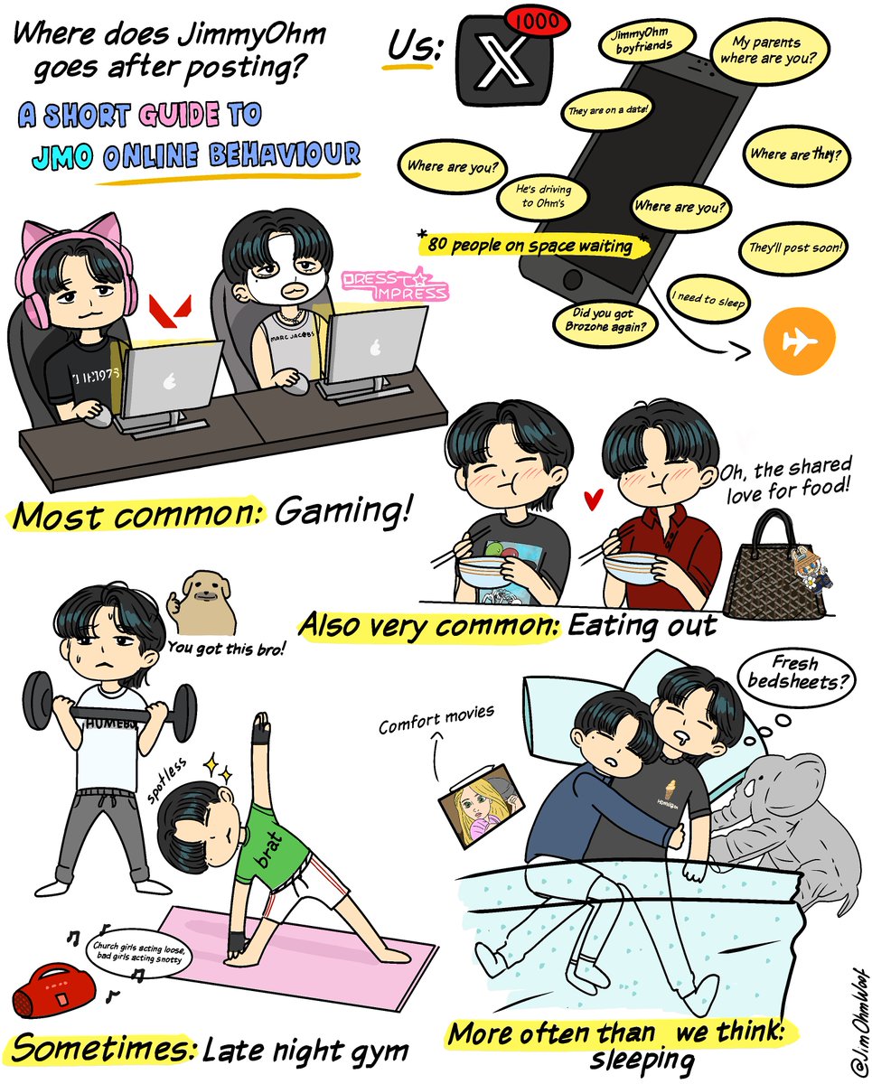 Moon_Giuliana's tweet photo. Since you both keep disappearing I made a (survival) guide for the new JimmyOhm stan since I have noticed some patterns 🧐

@ohmkrit @jimmy_jimmoi 
#JimmyOhm #จิมมี่โอม https://t.co/ZFAq36MV2t