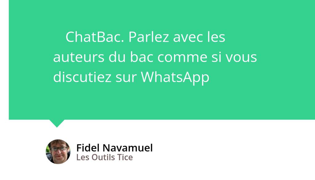 ChatBac est gratuit, facile à prendre en main, et surtout, pensé pour répondre à un vrai besoin : celui de rendre la littérature plus accessible, sans l’appauvrir.

Read more 👉 lttr.ai/AhhPv

#Bac2025 #iA #Francais