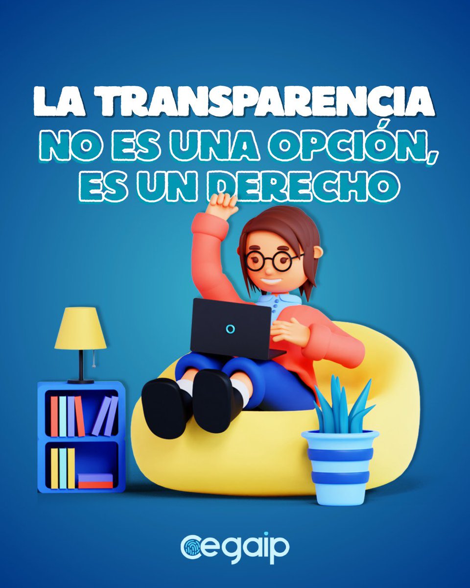 La transparencia no es opcional, es tu derecho.
En CEGAIP lo garantizamos para que participes y decidas con información. 📄

#Transparencia #CEGAIP #DerechoALaInformación