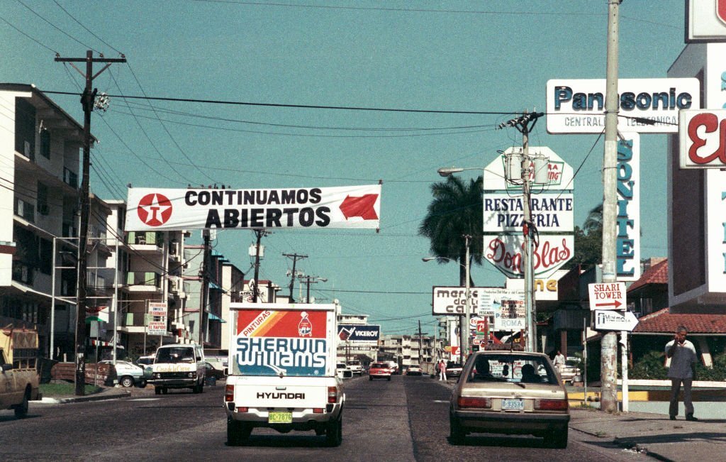 ¿Alguien sabe qué área de la Ciudad de Panamá es la que aparece en esta foto de 1989?