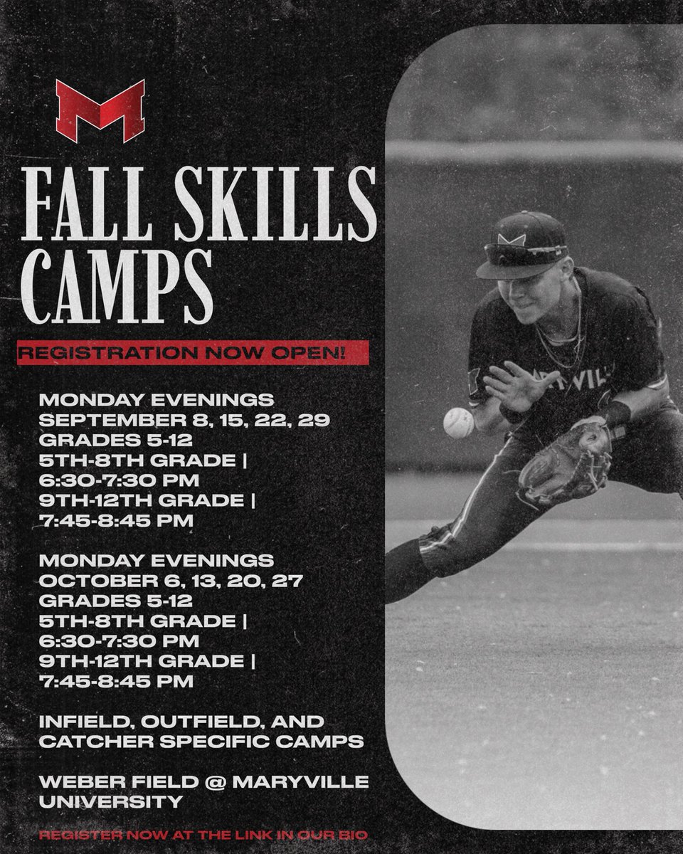 Registration for our fall skills camps is now open! We have two separate four-week sessions in September and October. Come get ready for the spring with us!