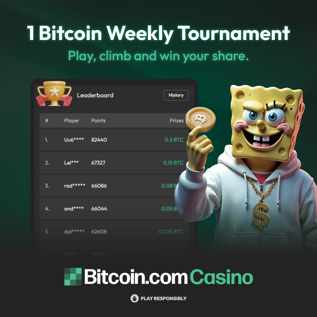 Justin Wu π - Token2049 (@hackapreneur) on Twitter photo 🎲<a href="/BTComCasino/">Bitcoin.com Casino</a> gives you a reason to stay up all night.
⚡ Fast payouts
🎯 Big jackpots
🔥 Weekly 1 BTC tournaments
Try your luck → casino.bitcoin.com
Of course game responsibly! 🎲<a href="/BTComCasino/">Bitcoin.com Casino</a> gives you a reason to stay up all night.
⚡ Fast payouts
🎯 Big jackpots
🔥 Weekly 1 BTC tournaments
Try your luck → casino.bitcoin.com
Of course game responsibly!