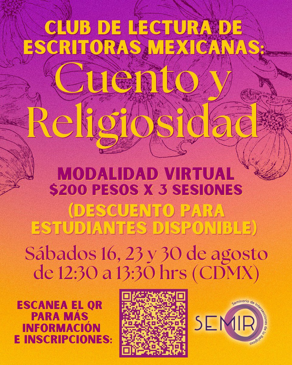 Seminario de Intersecciones de lo Religioso -SEMIR tweet media