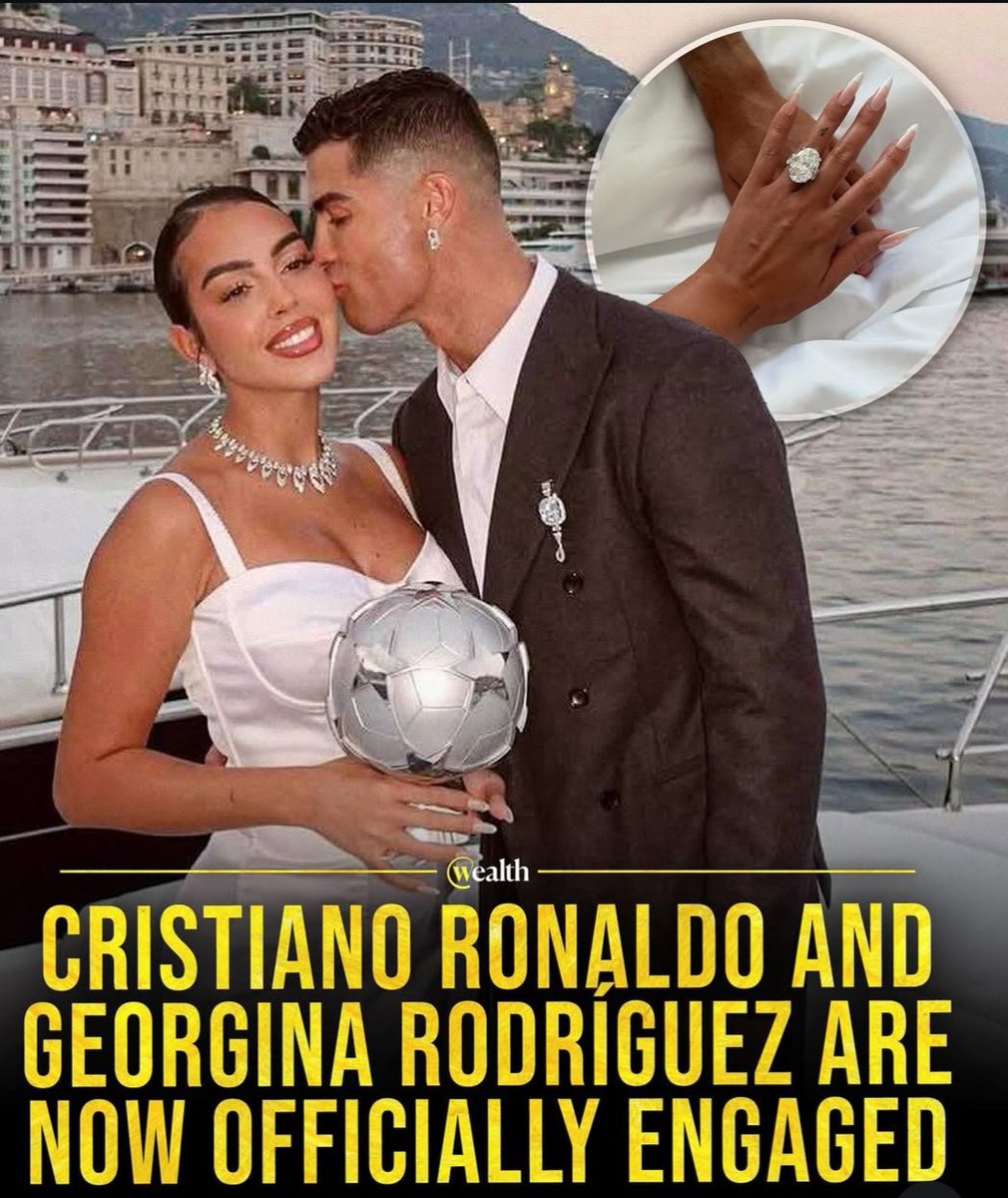 Amazing971862's tweet photo. Cristiano Ronaldo, Georgina Rodriguez Engaged. https://t.co/taisyita9Z