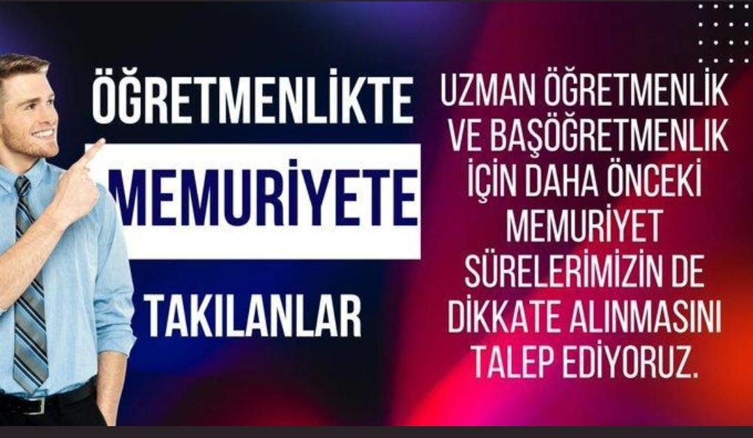 Kariyer mağduru öğretmenlerin size teklifi geçmiş hizmetlerimizin sayılmasıdır ! <a href="/Yusuf__Tekin/">Yusuf Tekin</a> <a href="/EgitimBirSen/">Eğitim-Bir-Sen</a> <a href="/_aliyalcin_/">Ali YALÇIN</a> <a href="/RTErdogan/">Recep Tayyip Erdoğan</a> <a href="/memurlarnet/">MemurlarNet</a> <a href="/MemurSenKonf/">Memur-Sen</a> <a href="/nowhaber/">NOW HABER</a> <a href="/atikfatih1/">fatih atik</a>  #ŞimdiTeklifZamanı