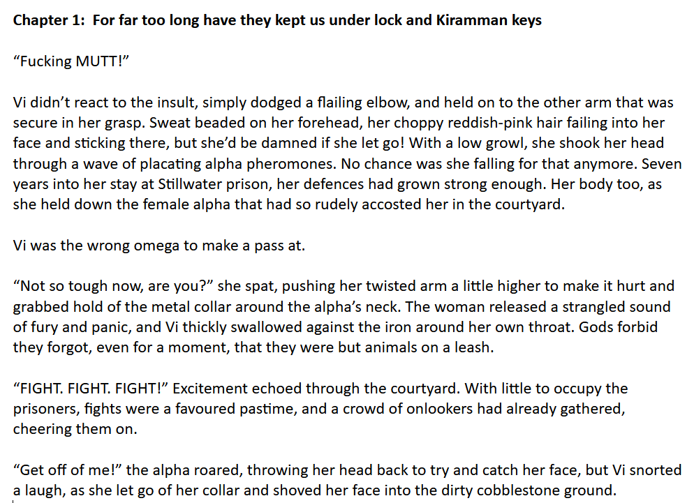 Progress is being made, first chapter done, and I will be continuing my habit of picking a line from somewhere within the chapter as the title 😆😆