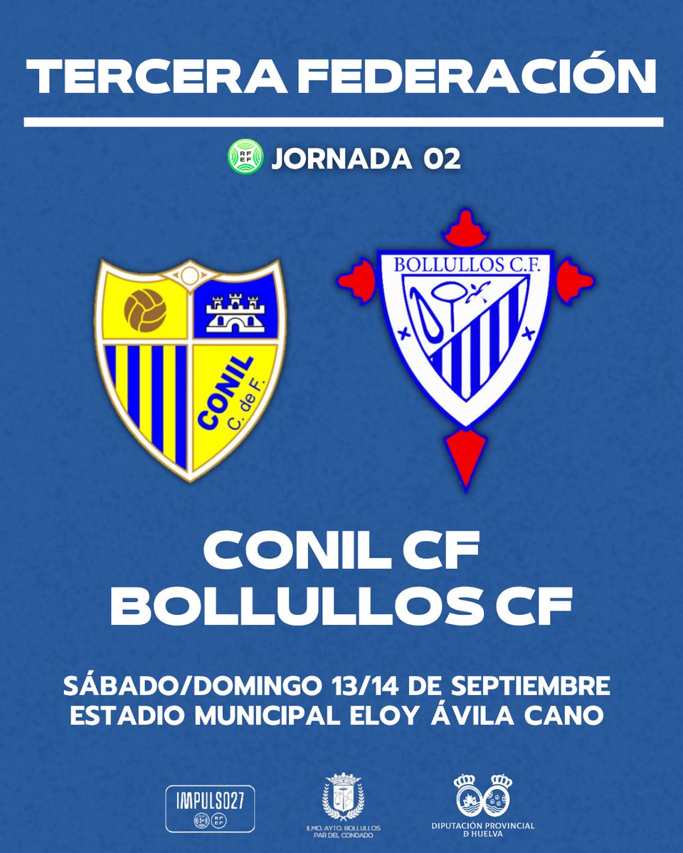 bollulloscf1933's tweet photo. 🗓️ CALENDARIO | Partidos destacados de nuestra temporada.
🏡 Jornada 1: 1° partido en casa ante el CA Central.
🚌 Jornada 2: 1° partido fuera de casa ante el Conil CF.
🆚 Jornadas 25 y 27: #Derbis onubenses en casa ante el San Roque de Lepe y el Atco Onubense. 🧵 https://t.co/oA0LlBUybm