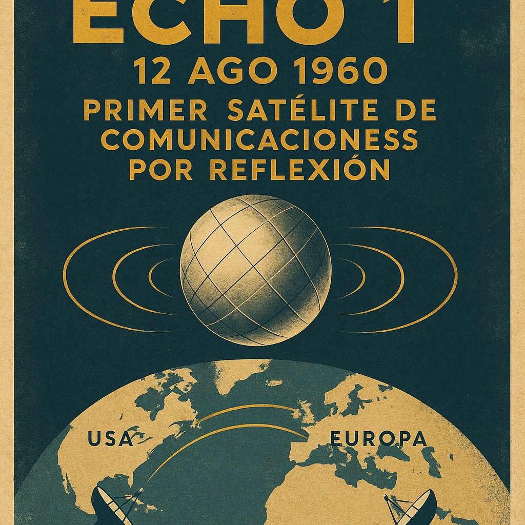 CharlyArevalo9's tweet image. 7️⃣ 1960 — NASA launches Echo 1 satellite
A metallic inflatable balloon that reflected radio and TV signals, enabling long-distance communication.
It paved the way for modern telecommunications and space exploration.
#OnThisDay #NASA #Echo1 #Space