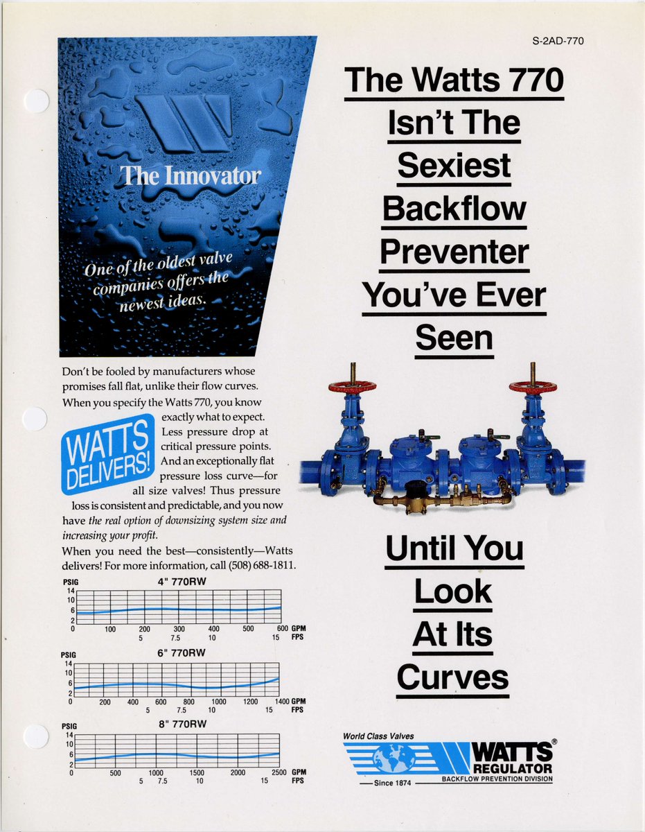 wattswater's tweet photo. In honor of National Backflow Prevention Day this Saturday, check out some of our historic backflow product flyers.
Learn more about the holiday here: https://t.co/gvYr60Y5ei
#BackflowDay #WattsWater #BackflowDay2025 https://t.co/ZbiP8D709g