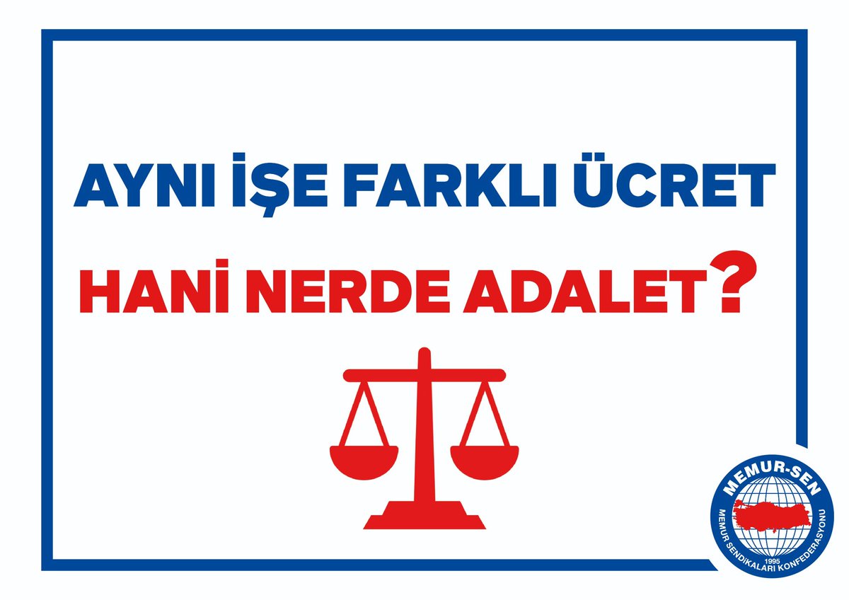Önce Adalet..., her şeyin başı Adalet.

#MemurTeklifBekliyor
