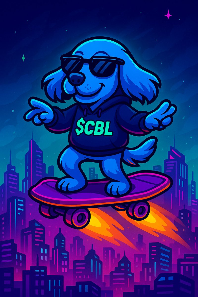 🚀🛹 The future is blue and it’s on wheels.
$CBL doesn’t just fly… it sets the trend!
Are you jumping in or just watching? 🐾💙

#Crypto #CBL #MemeCoin #Viral