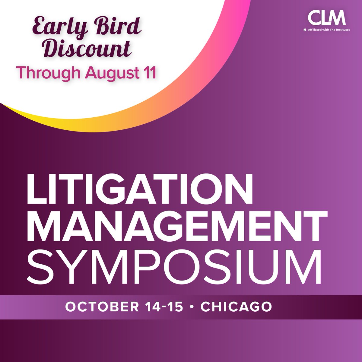 Want clarity of thought &amp; a lively discussion about the realities of AI for litigation management? This intimate event features speakers &amp; facilitated roundtable discussions. Ideal for leaders or advanced adjusters handling litigated P&amp;C insurance claims. bit.ly/4799nGN