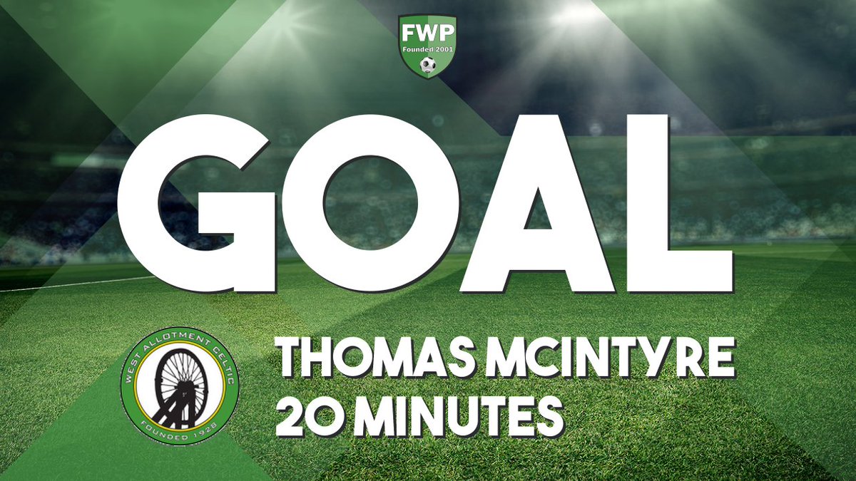 GOAL: WEST ALLOTMENT CELTIC 1-0 Shildon - Thomas McIntyre (20') fwp.co/LkvTmJ