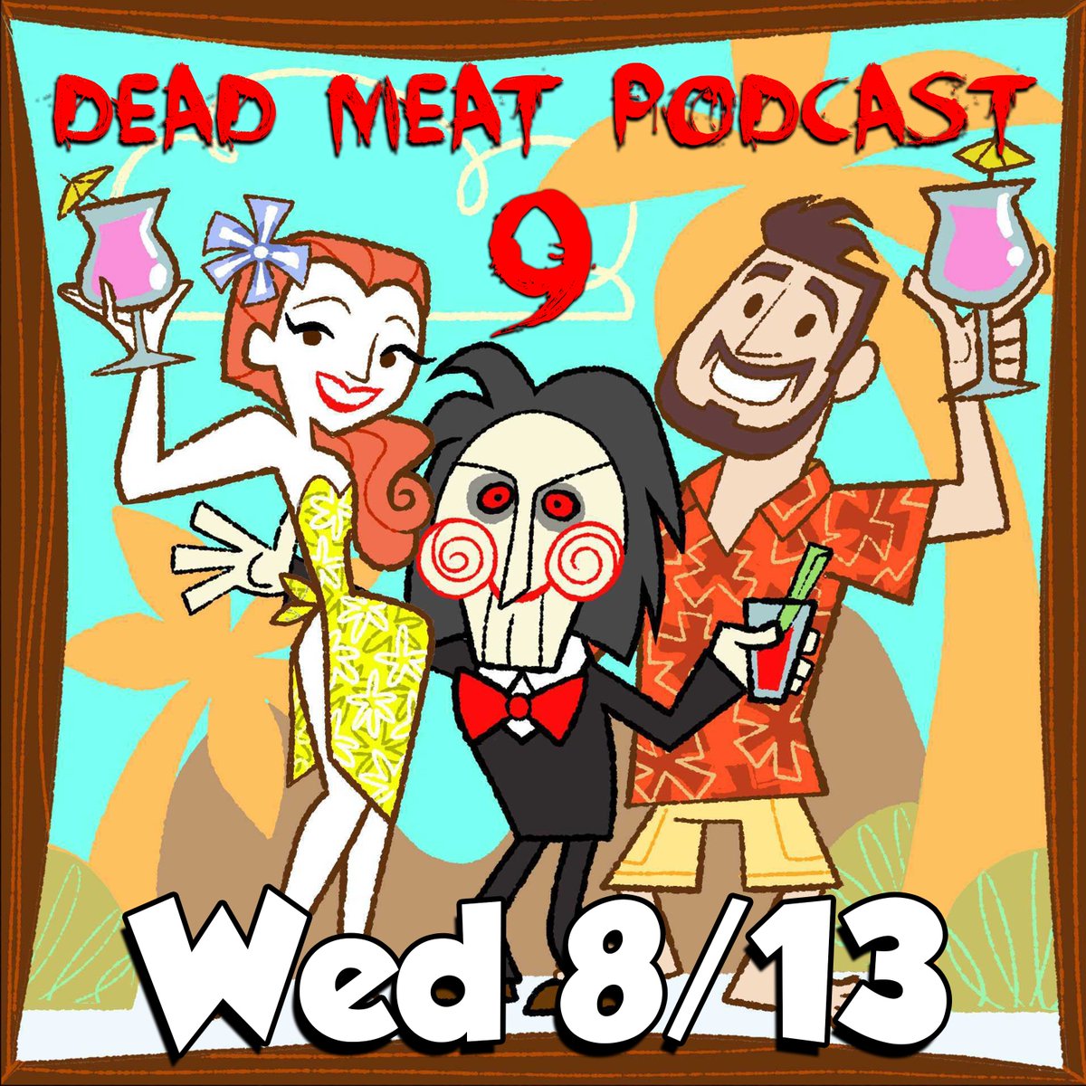 deadmeatjames's tweet photo. This week we're knocking out two wishes with one suspicious red gem! Tune in to the Dead Meat Podcast on Wednesday for the next installment of Hot Saw Summer with Spiral! Then, think really hard on your wish-phrasing for Wishmaster 2 on the Kill Count! https://t.co/A8AxjEZvA6