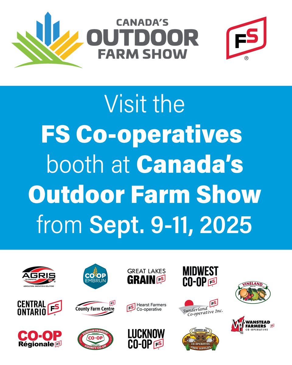 Come and see us at Canada's Outdoor Farm Show!