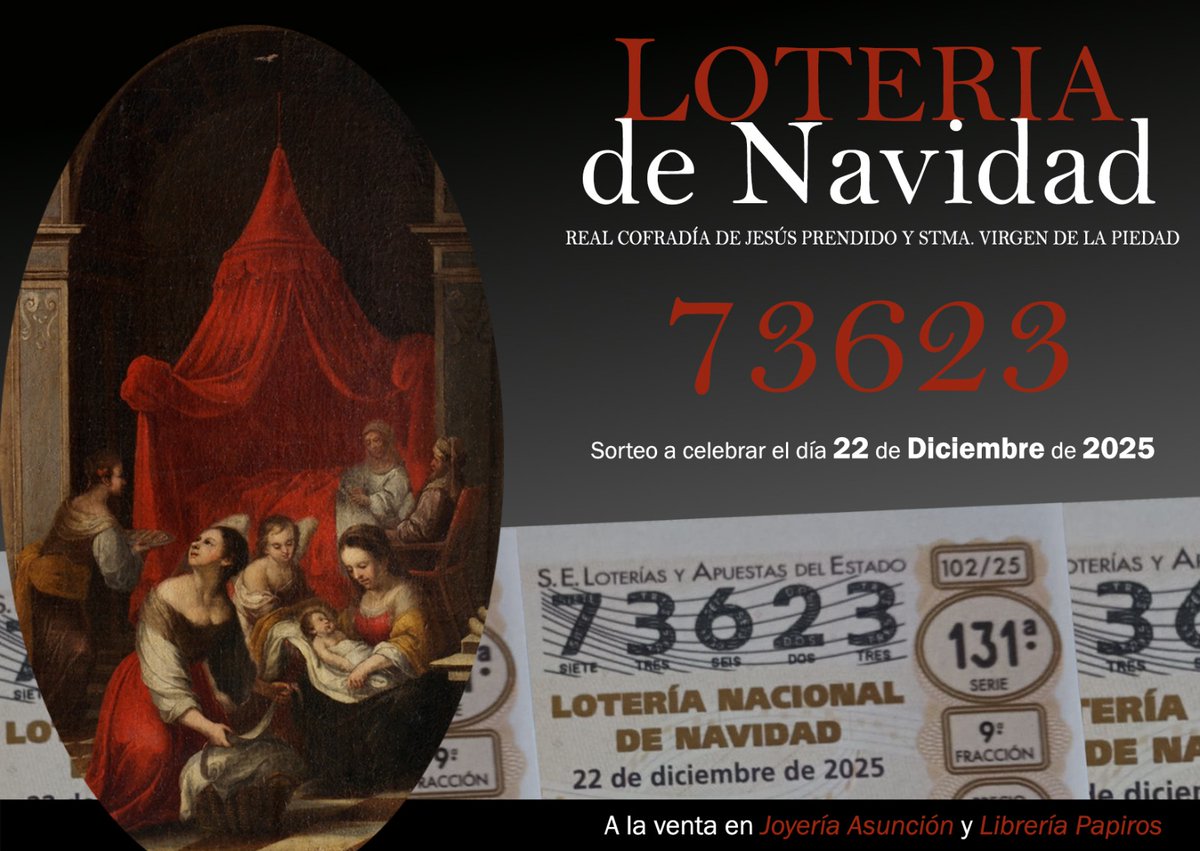 Jesus_Prendido's tweet photo. Ya disponible para la compra y venta la LOTERÍA DE NAVIDAD DEL PRENDIDO 2025 https://t.co/Jm2MEnhRTH