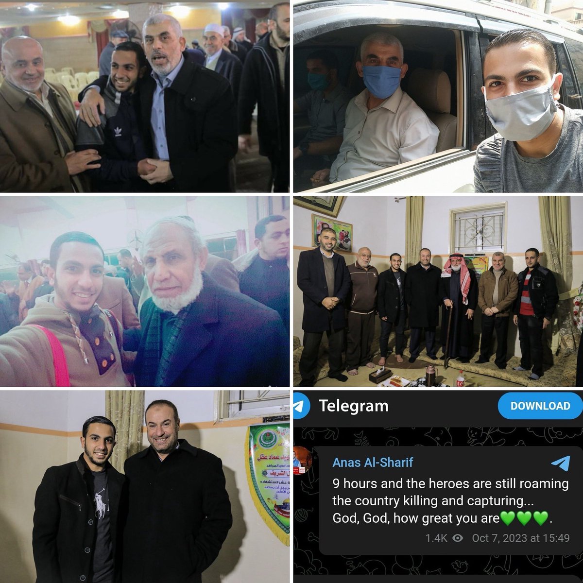 “Israel killed an Al Jazeera journalist!!”

Here is that journalist. 

Anas Al-Sharif. 

Here he is with the founders of Hamas and you see that bottom right picture? That’s what Mr. “Journalist” wrote on his Telegram on October 7th. 

Some journalist. 

But the media will believe