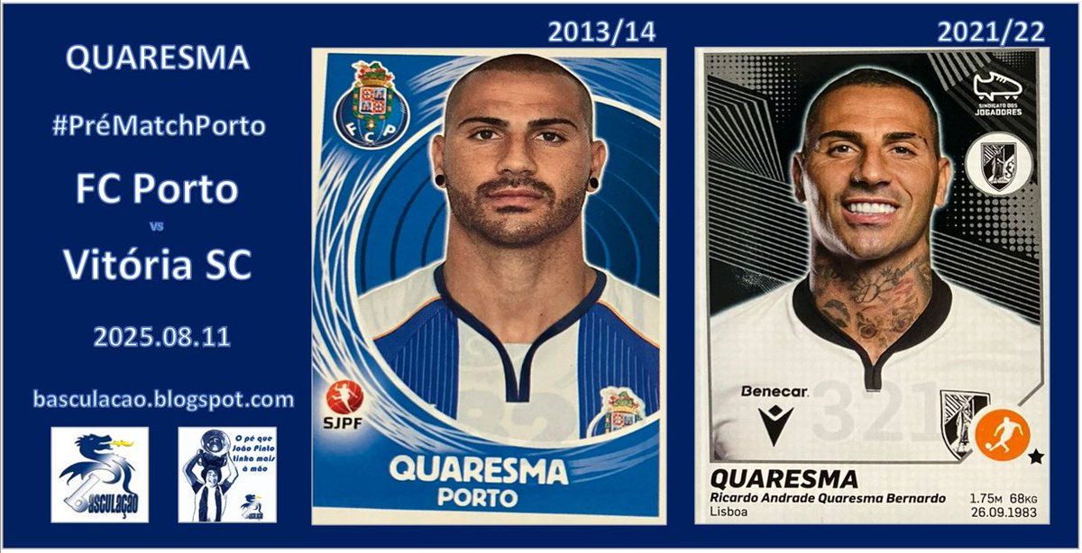 #PréMatchPorto
"Cromos" que vestiram as duas camisolas...