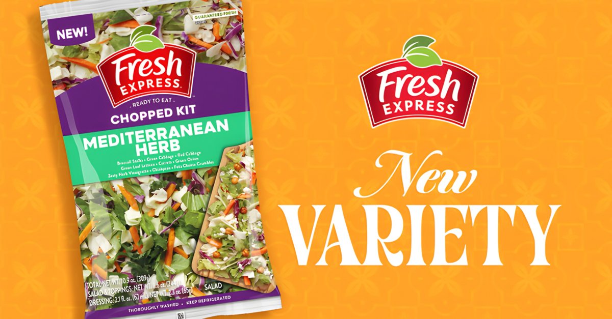 🥗 Fabian Pereira from Fresh Express launches Mediterranean Herb Chopped Salad Kit! 🌿 
Visit ANUK with the link in bio for more.