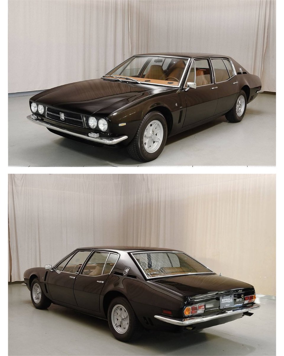 CarsCampers's tweet photo. Ever heard of the world’s fastest four-seater… in 1971?

Meet the Iso Fidia — part luxury saloon, part muscle car, and one of just 192 ever built.

#classiccar #IsoFidia  #ItalianMuscle  #FordPower https://t.co/Ao8doHPnQP