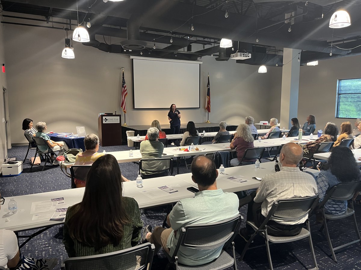 📣 Last week during #NHCW2025, we hosted the League of Women Voters to talk about Lone Star Family Health Center. Our CEO Karen Harwell and Resident Physician Dr. Margo Favret shared their experiences working in community health. 

August also is Civic Health Month—a time to
