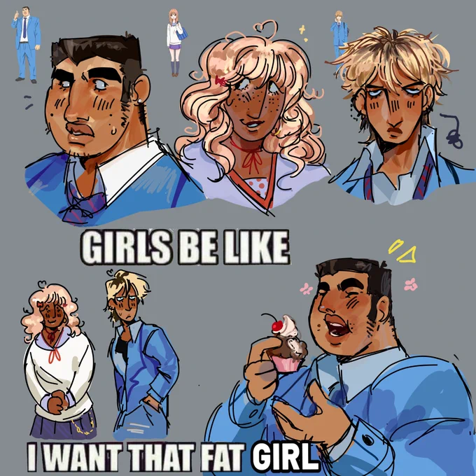 Its butch x futch x fem yuri if youre brave enough 