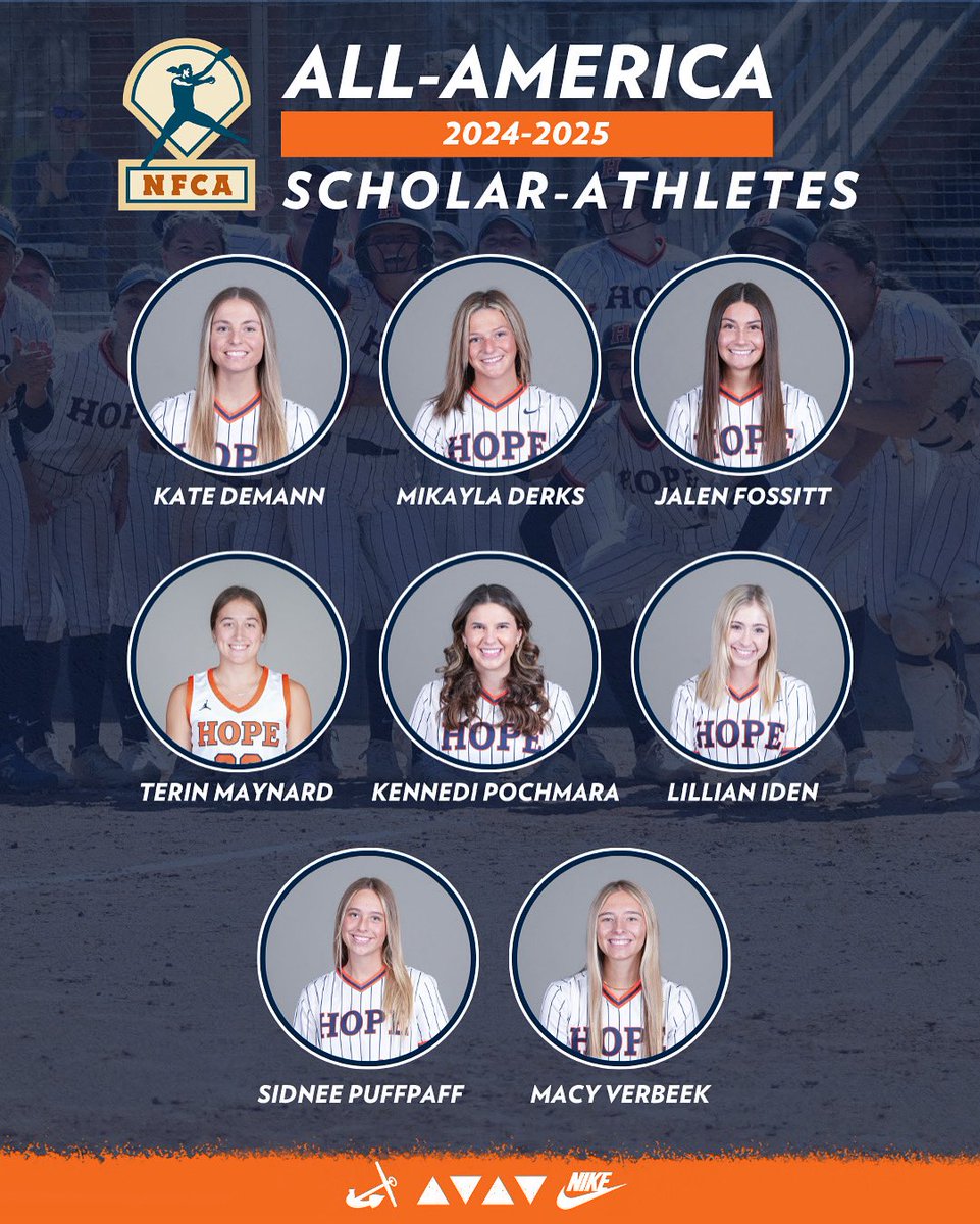 Getting the job done on the field AND in the classroom! 📚

Congrats to our 8️⃣ student-athletes that earned Easton/NFCA All-America Scholar-Athlete honors!

The Flying Dutch were also recognized by the MIAA for boasting a Team GPA of 3.448!

#RollDutch | #AcademicExcellence