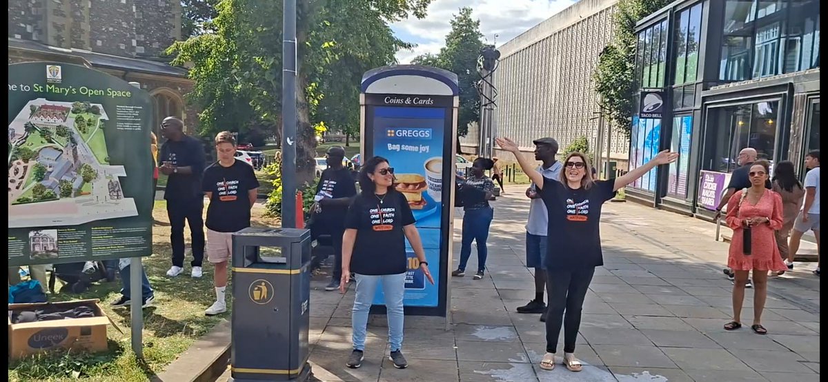 Thank you to everyone who took part in our United outreach on Saturday! We had over 40 people of all ages from 12 different churches sing praise, pray for others, and share the Gospel. What a joy to be one church for one Lord!
