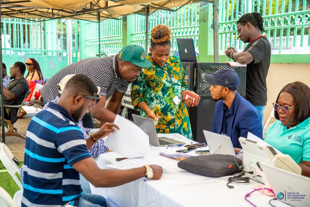 OrcGhana's tweet photo. 📌It is happening live at the ORC Business Registration Clinic!

As part of ORC Week 2025, our team is on hand to guide and support entrepreneurs with seamless business registration and compliance advice. 
Walk in, get registered, and take your business to the next level #ORCWeek https://t.co/U3rmHgh99Q