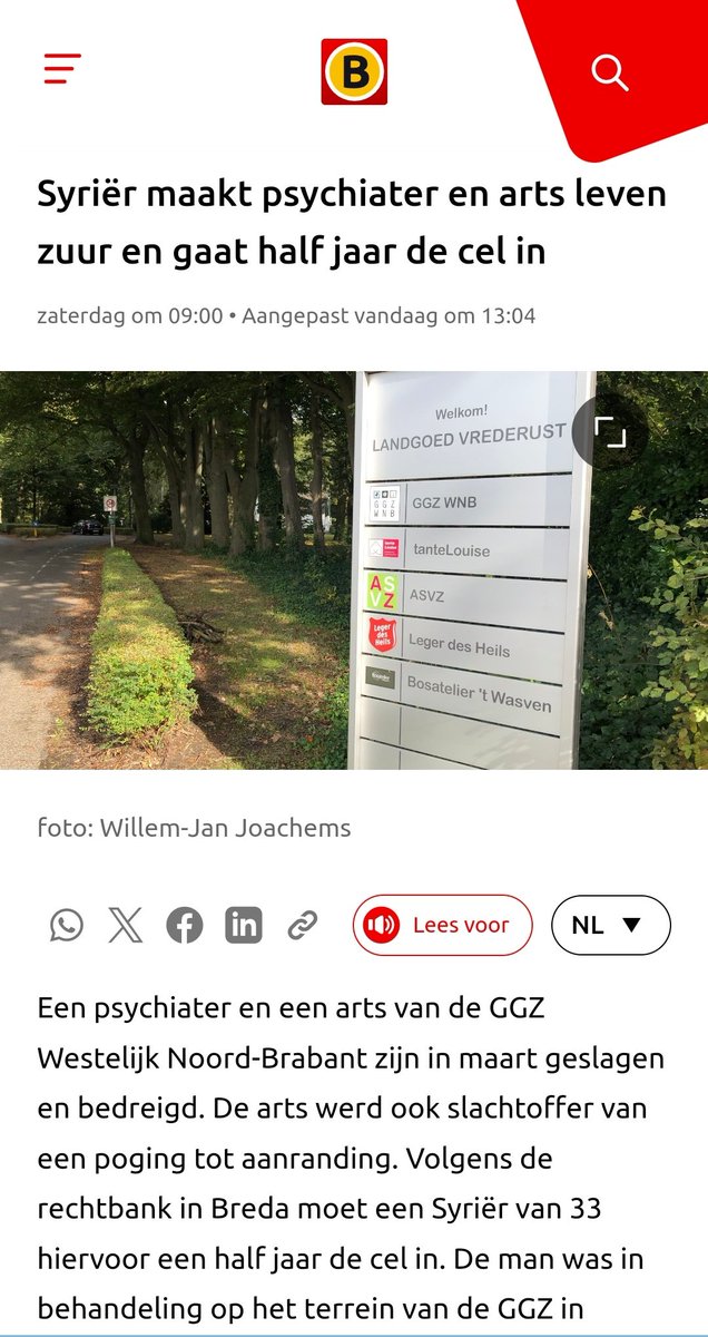 "Volgens zijn advocaat mag zijn cliënt niet alles toegerekend worden. Hij kampt met psychische problemen en heeft zorg nodig in afwachting van zijn terugkeer naar zijn geboorteland waar hij al lange tijd naar hunkert"

Hier gaat wat fout...

omroepbrabant.nl/nieuws/4732968…