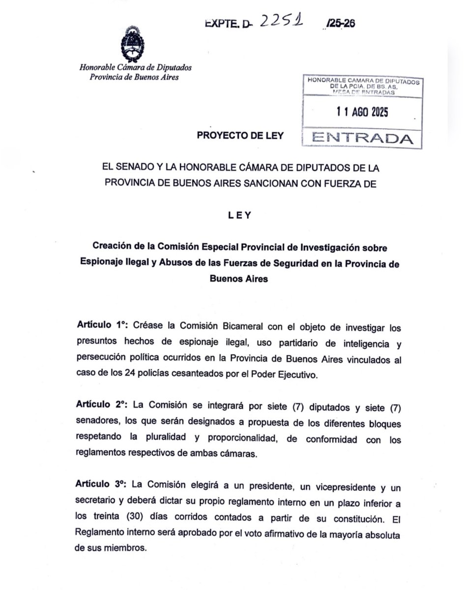 En la Provincia pasan cosas que creíamos del pasado.
El espionaje ilegal, las persecuciones políticas y el abuso del poder no son “errores” ni “excesos”: son métodos.
Métodos que Kicillof y su ministro Alonso usan para intentar callar a quienes pensamos distinto.

Por eso hoy