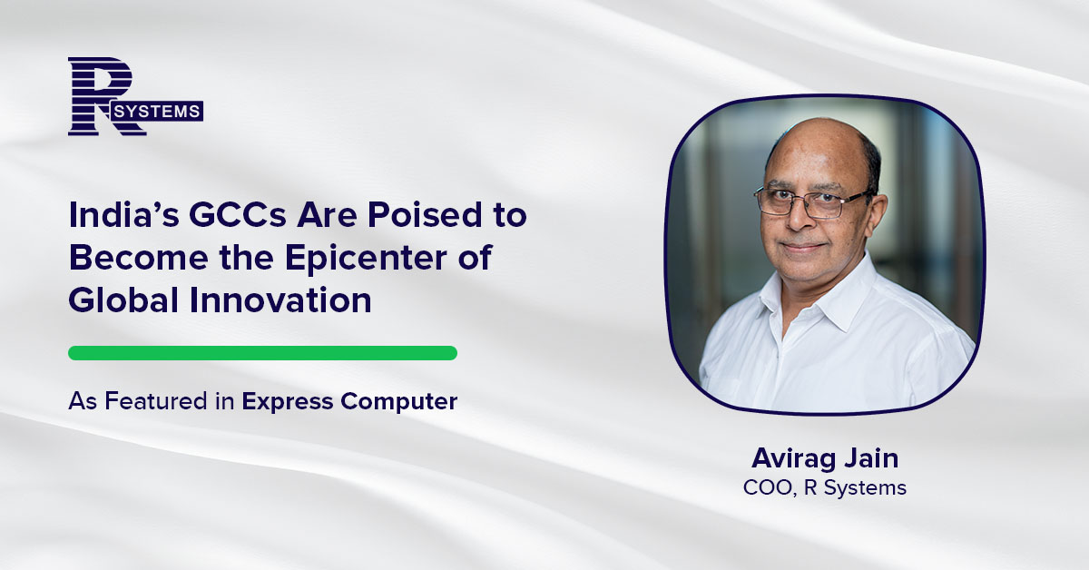 R Systems (@rsystems_inc) on Twitter photo In a recent <a href="/ExpComputer/">Express Computer</a> feature, Avirag Jain, COO, #RSystems, shares how India’s GCCs are evolving into global innovation hubs - powered by AI-led product engineering and deep domain expertise. 📖 Read more: hubs.li/Q03C6VfV0 In a recent <a href="/ExpComputer/">Express Computer</a> feature, Avirag Jain, COO, #RSystems, shares how India’s GCCs are evolving into global innovation hubs - powered by AI-led product engineering and deep domain expertise. 📖 Read more: hubs.li/Q03C6VfV0