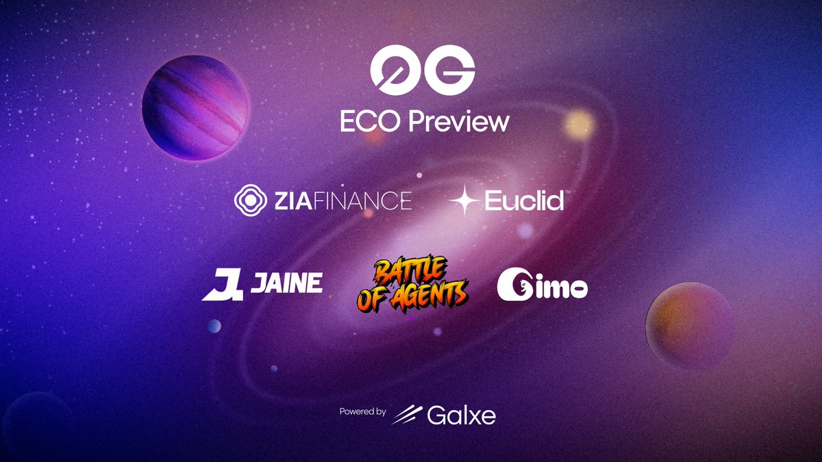Galxe (@galxe) on Twitter photo Explore <a href="/0G_labs/">0G Labs (Ø,G) - AI L1</a> on <a href="/GalxeQuest/">Galxe Quest</a> 🐼
Take your first steps into the 0G Ecosystem and discover the dApps available on testnet
Join the 0G Eco Preview: g.xyz/0gecopreview-q… Explore <a href="/0G_labs/">0G Labs (Ø,G) - AI L1</a> on <a href="/GalxeQuest/">Galxe Quest</a> 🐼
Take your first steps into the 0G Ecosystem and discover the dApps available on testnet
Join the 0G Eco Preview: g.xyz/0gecopreview-q…