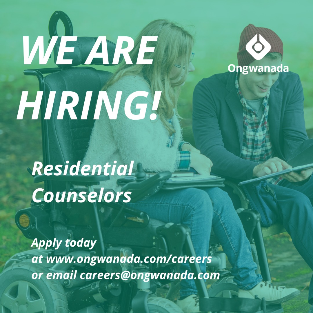 Ongwanada is hiring Residential Counselors! If you're seeking a fulfilling career and are passionate about making a meaningful difference in the lives of those we support, we want you on our team.

Apply today at ow.ly/zmSk50WCOKv