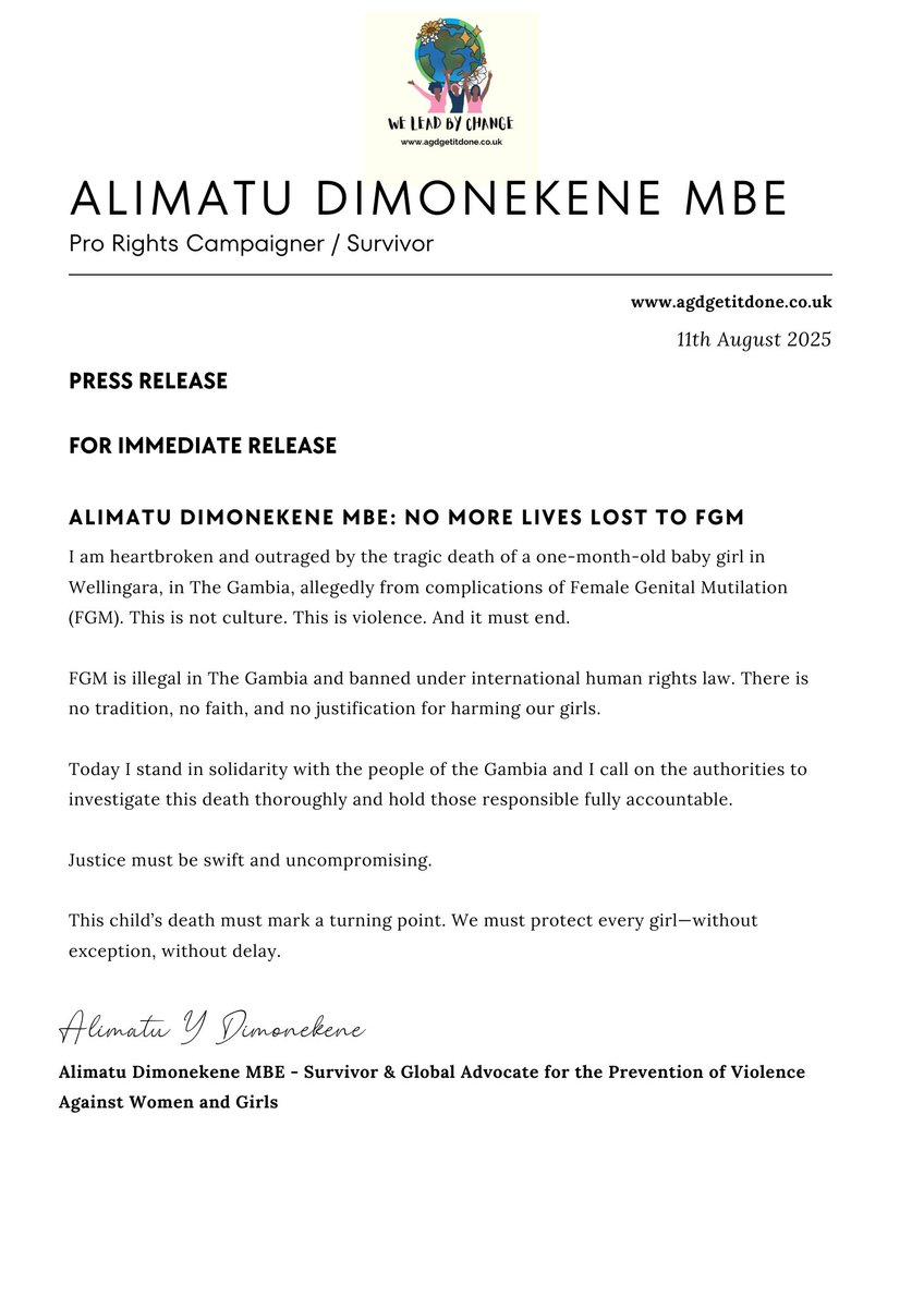 Alimatu Dimonekene MBE tweet media