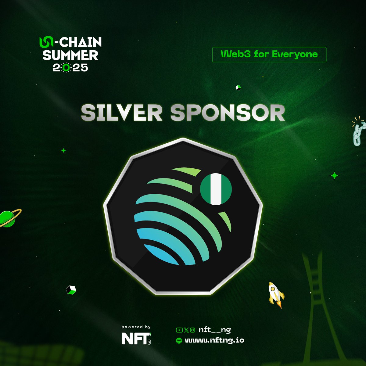 NFT__NG's tweet image. New Partnership 🤝
We’re excited to welcome Jupiter Nigeria as a Silver Sponsor for Unchain Summer 2025.
@JupNigeria empowers Africans through blockchain education, networking, and opportunities to make Web3 accessible to all.
#UnchainSummer25 #Web3ForEveryone