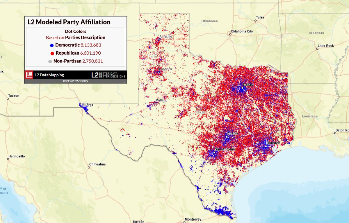 How L2 Models Party Affiliation in Texas
 l2-data.com/how-l2-models-…