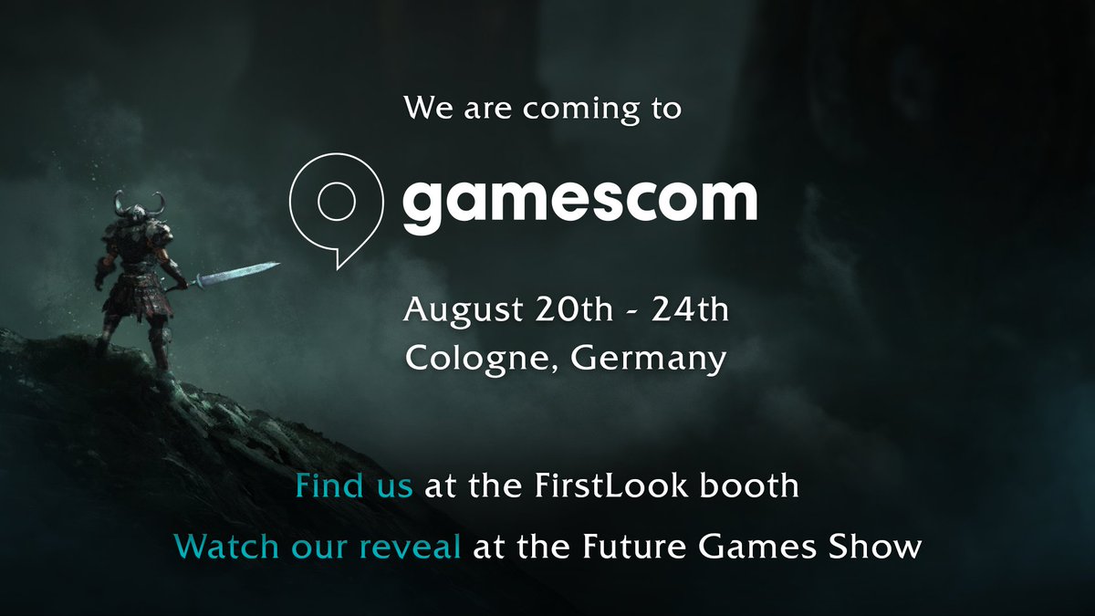 We are headed to #Gamescom! ✨⚔️

Visit us at the <a href="/firstlookgg/">FirstLook👀</a> booth (Indie Arena, Hall 10.2) Aug 20–24 to try the new build &amp; win an exclusive t-shirt

We’ll also be part of <a href="/FutureGamesShow/">FutureGamesShow</a> on August 20th for a big announcement... any guesses?

More details coming soon.