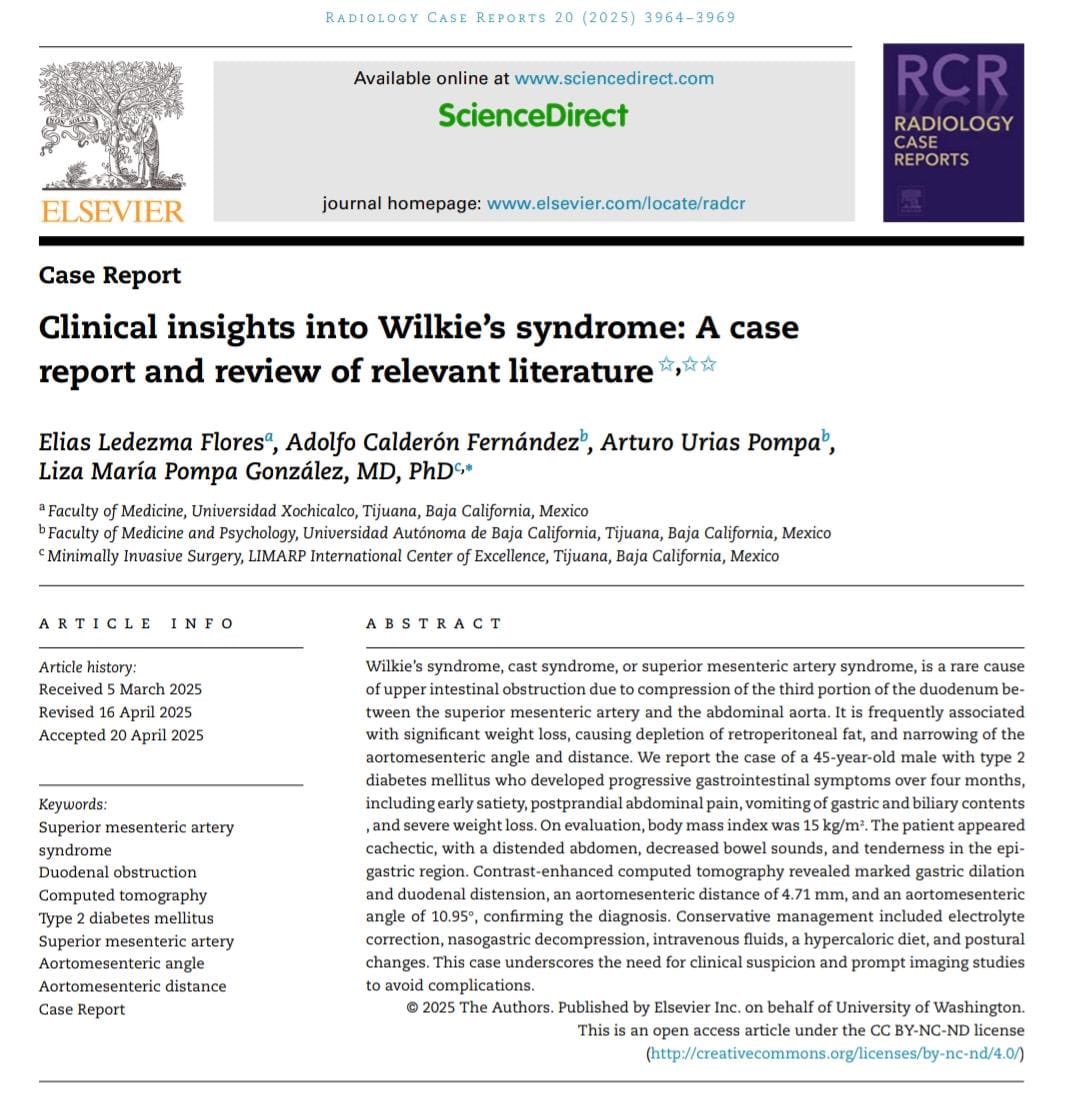 MDAdolfoCald's tweet photo. Proud to share my first scientific publication. 🫀

This is just the beginning of a long journey in medicine and research, now as a medical intern. 🫀

Thanks to @drlizapompa for her support and coordination 🫀

Doi: 10.1016/j.radcr.2025.04.096 https://t.co/DiuQtvpXjP