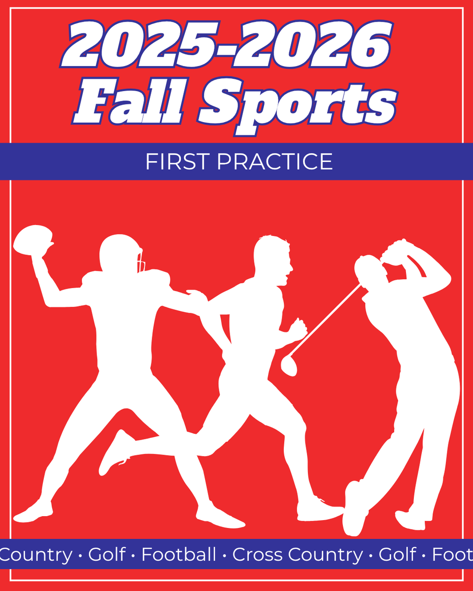 Fall sports kick off their seasons today! Good luck to all players, coaches, and teams this season! #iahsaa
🏈 iahsaa.org/football/
🏃‍♂️ iahsaa.org/cross-country/ 
⛳ iahsaa.org/golf/