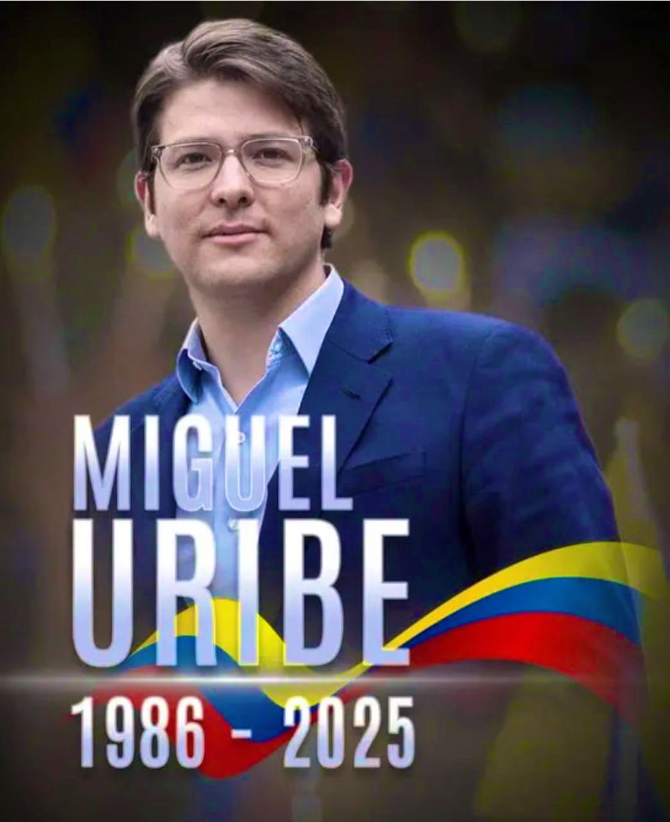 Hoy Colombia amanece de luto. La partida del Senador Miguel Uribe nos llena de tristeza, dolor e impotencia. No solo se va un líder, se apaga una voz que soñaba con un país más justo y en paz. Mis condolencias a su familia, amigos y a todos quienes hoy lloran su partida. #QEPD
