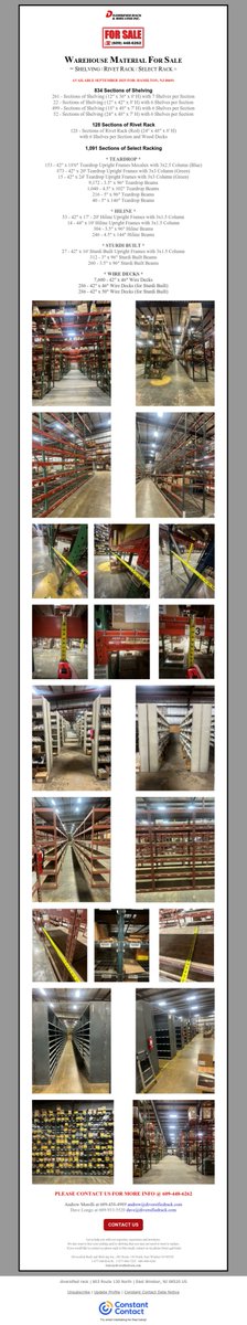 diversifiedrack's tweet photo. Maximize your space. Minimize your cost. Warehouse rack and shelving on sale now! #Shelving #Rivetrack #SelectRack #storagesolution #warehouse https://t.co/arVQdkYzur