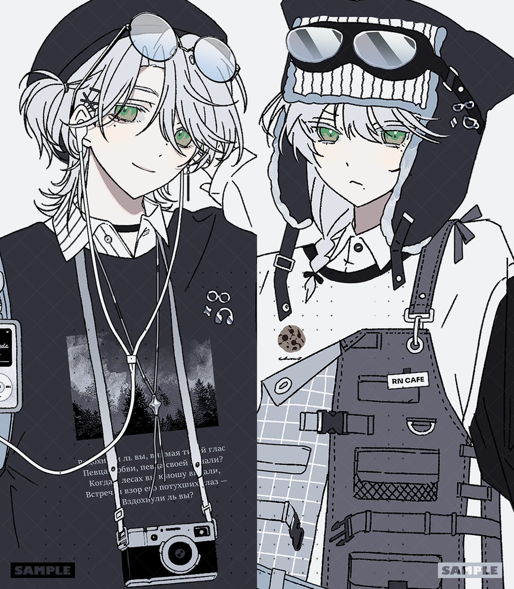 _san_po_'s tweet photo. 委託🫐🌊!!（也是服設!!） https://t.co/1V4mi5xIMI