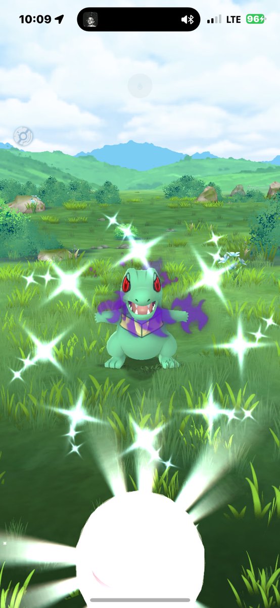 First battle with Sierra today and BOOM 💥 shiny shadow Totodile joins the squad! 🐊✨ #PokemonGO #ShinyPokemon #ShadowShiny