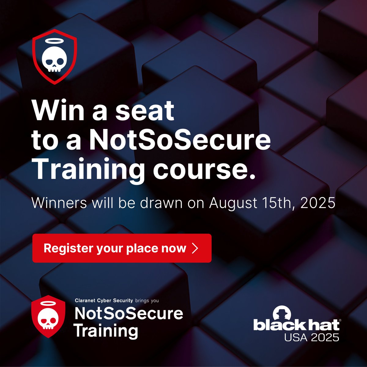 𝙊𝒏𝙡𝒚 𝒂 𝒇𝙚𝒘 𝒅𝙖𝒚𝙨 𝙡𝒆𝙛𝒕! We’re about to announce the winners of the NotSoSecure Virtual #TrainingGiveaway. Enter now - claranet.com/us/publiccours…

#CyberSecurityTraining #EthicalHacking #NotSoSecure