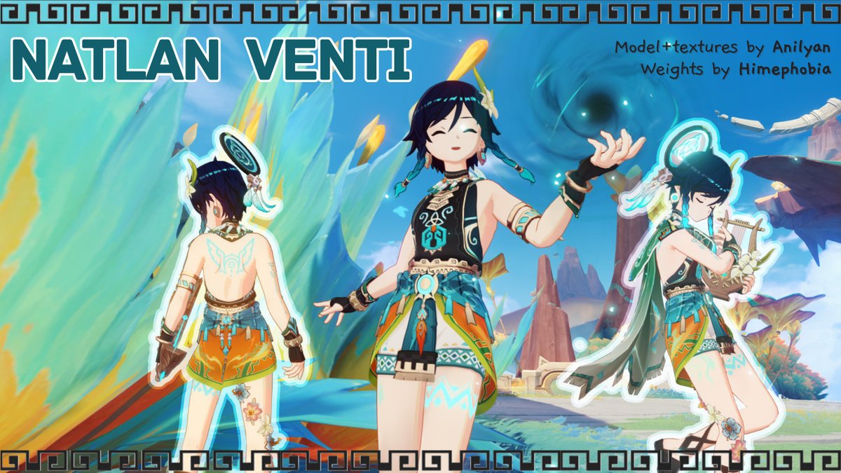 Anilyan13's tweet image. Reject Regional Traveler, embrace Regional Venti xD Another mod I just posted for the Natlan event ^^   

Link and info below #GenshinImpact