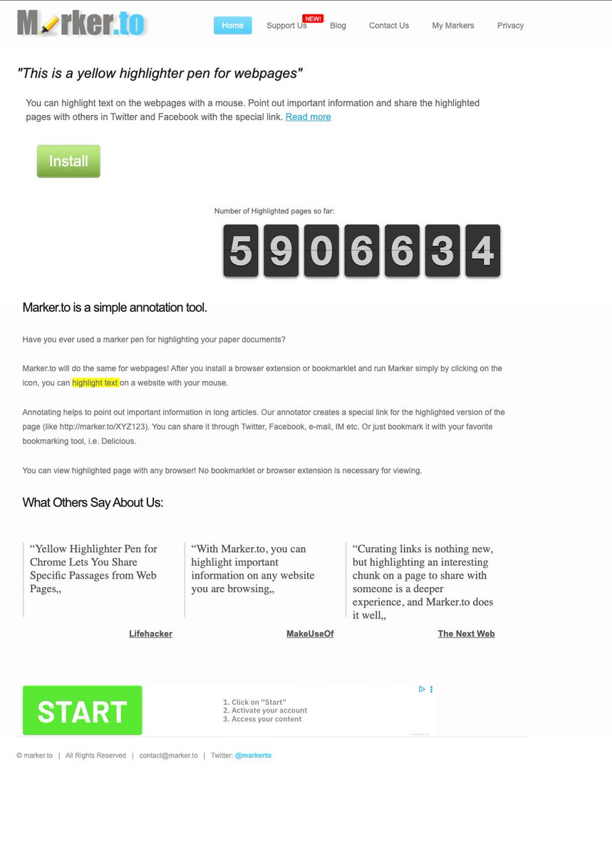 marker.to - The Web Highlighter tweet media